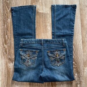 Mudd Denim Jeans with Button Detail